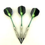 3 pieces / set of professional darts 18g green soft tip darts aluminum alloy darts throwing game