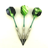 3 pieces / set of professional darts 18g green soft tip darts aluminum alloy darts throwing game