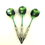 3 pieces / set of professional darts 18g green soft tip darts aluminum alloy darts throwing game