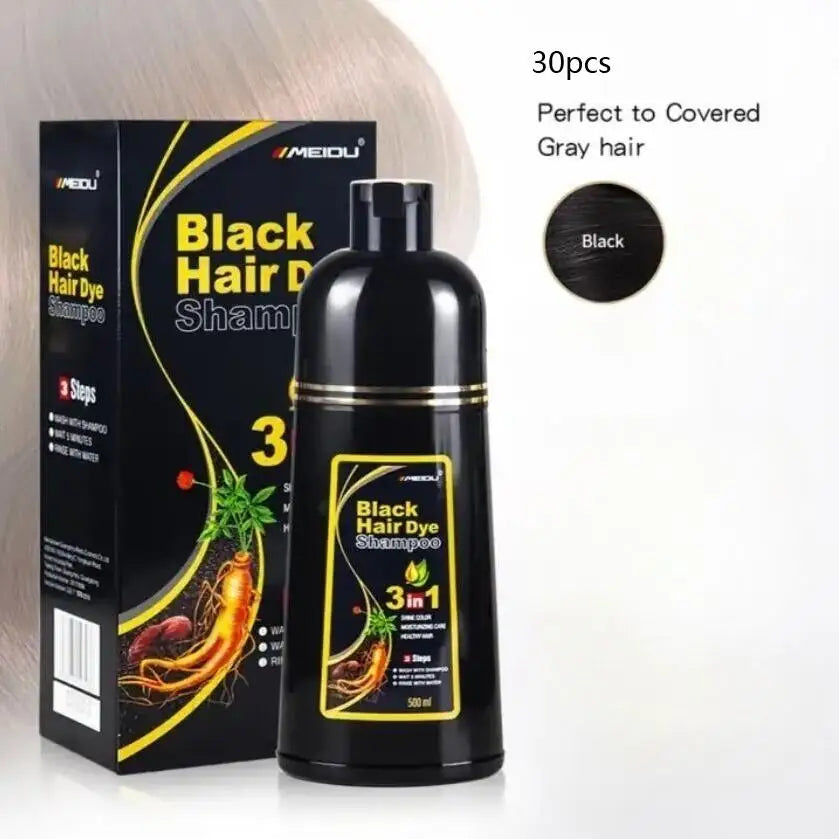 30/40/100pcs/lot Wholesale Hair Dye Shampoo Hair Care Products Washable Dye 5 Min Ginger 3 In 1 Fast Black Hair Color Shampoo