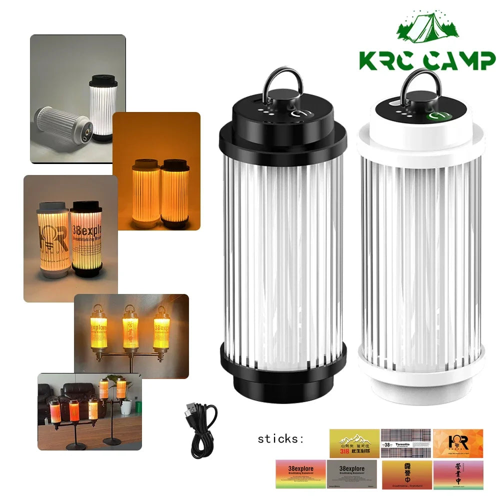 3000mAh 38 Explore USB Rechargeable Camping lamp Powerful Lantern Powerful Mini LED Campling Light Outdoor Camping Supplies