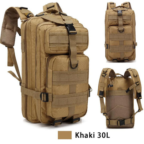 30L Outdoor Military Backpack 600D Nylon Waterproof Tactical Rucksack Sport Travel Camping Hiking Trekking Fishing Hunting Bags