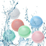 30PCS Water Balloons Reusable Refillable Water Balloon Quick Fill Self Sealing Water Bomb Splash Balls for Kids Swimming Pool