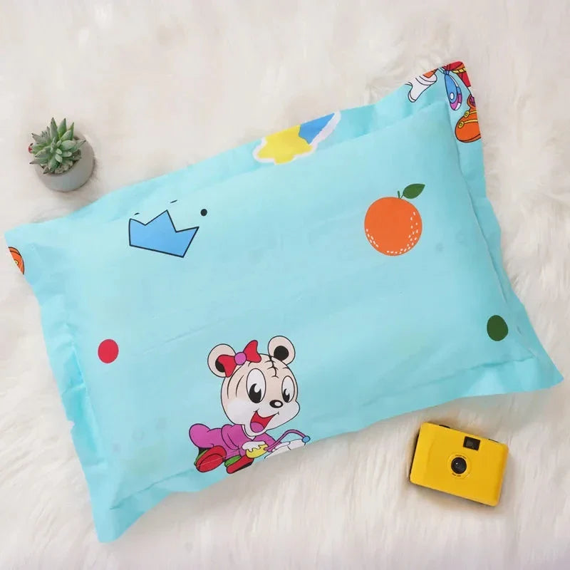 30x50 CM Pure Cotton Children's Pillow Case Home Four Seasons Universal Student Pillow Cover Cartoon Print Baby Pillowcase