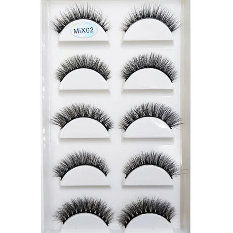 33 Style 10/50/100 Boxes 5 Pairs Natural 3D Mink False Eyelashes Makeup Fake Eye Lashes Faux Cils Make Up Beauty Tools Wholesale