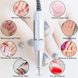 35000RPM Electric Nail Art Drill Pen Handle File Polish Grind Machine Handpiece Manicure Pedicure Tools Nail Drill Accessories