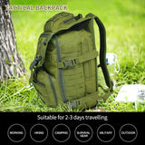 35L Military Tactical Backpack Army Assault Bag Molle System Bag Outdoor Sports Backpack Camping Hiking Backpack Hunting Bags