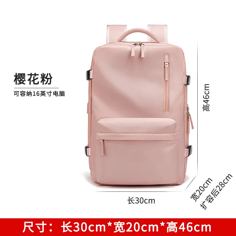 35L Travel Backpack Women Laptop Business Backpacks Multifunctional USB Charging Mochila School Luggage Bag with Shoes Pocket