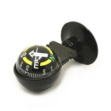 360 Degree Rotation Waterproof Vehicle Navigation Ball Shaped Car Compass with Suction Cup