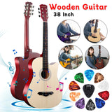 38 Inch Classical Guitar with Starter Kit Gig Bag Acoustic Guitar Wooden Guitar Music Instrument for Adults Teens Beginners