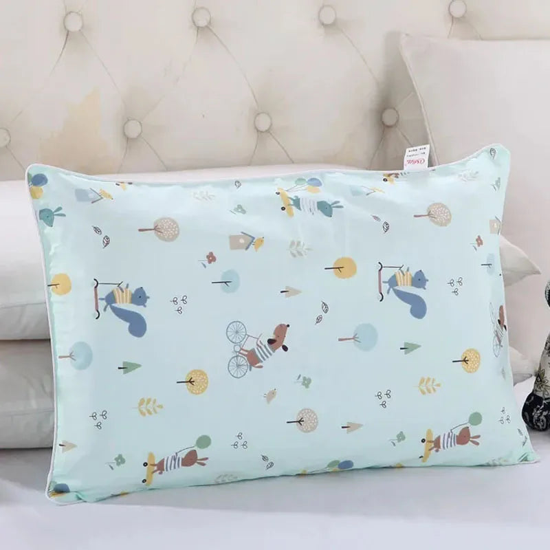 38x58CM Cartoon Boys Girls Pillow Case 100% Cotton Side Zipper Baby Pillowcase Four Seasons Children's Pillow Dust Cover