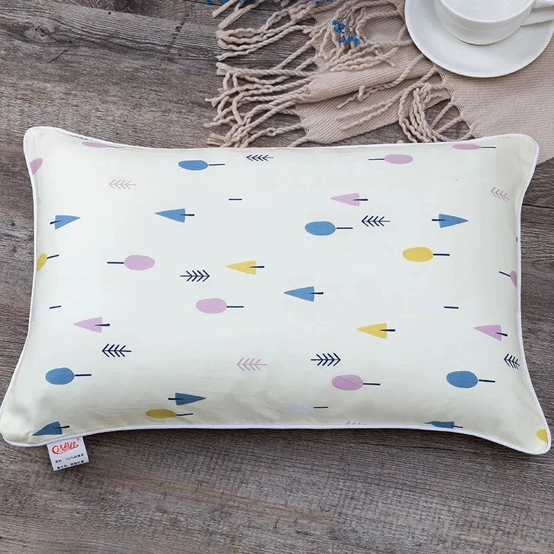 38x58CM Pure Cotton Breathable Baby Pillow Covers Cartoon Children's Bed Pillowcase Soft Pillow Protect Case Baby Bedding