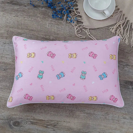 38x58CM Pure Cotton Breathable Baby Pillow Covers Cartoon Children's Bed Pillowcase Soft Pillow Protect Case Baby Bedding