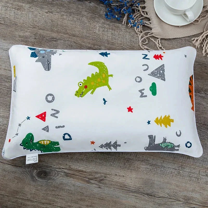 38x58CM Pure Cotton Breathable Baby Pillow Covers Cartoon Children's Bed Pillowcase Soft Pillow Protect Case Baby Bedding