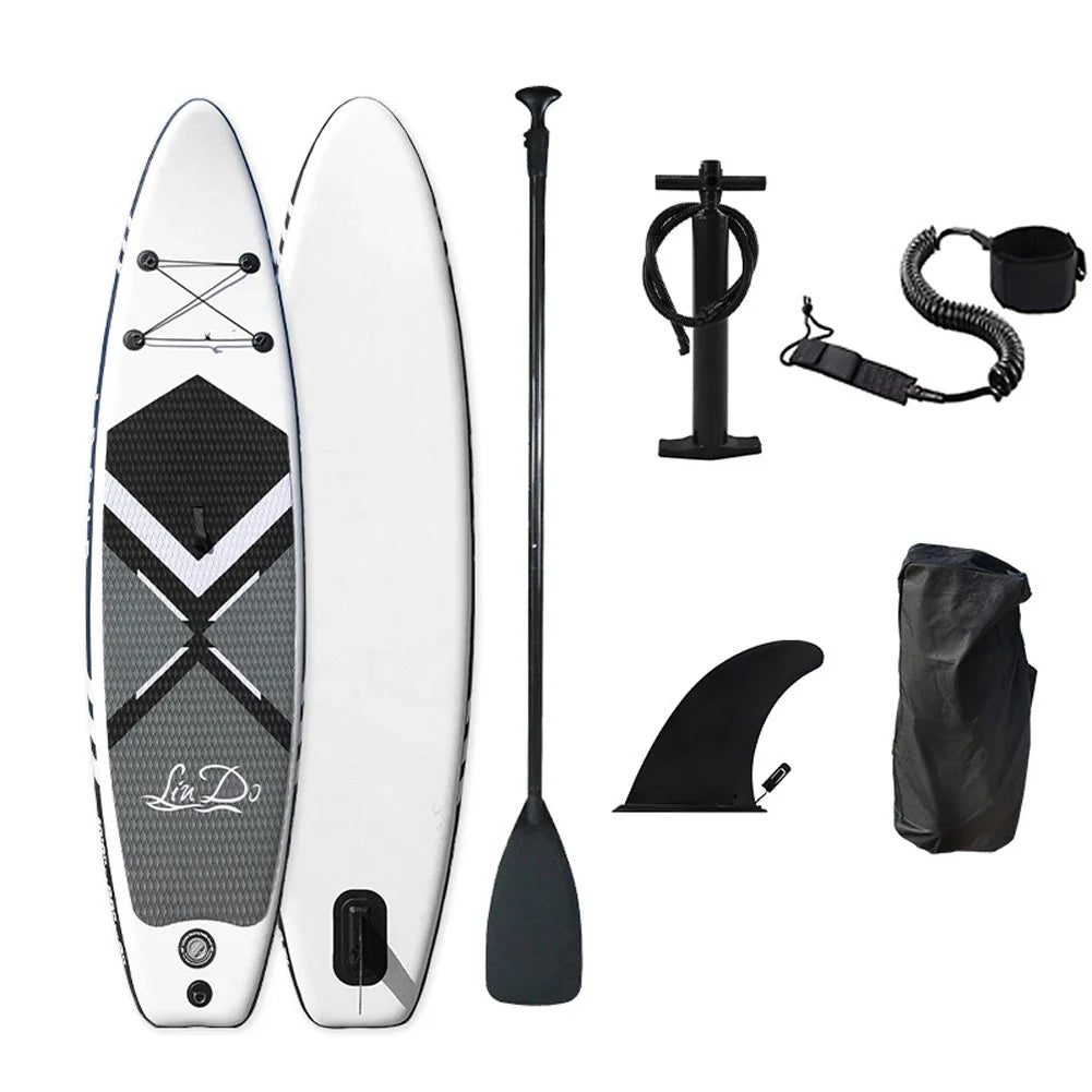 396LBS 320cm Inflatable Surfboard SUP Paddle Board Surfing Fishing Accessories SUPs Inflatable Stand Up Paddle Board Set