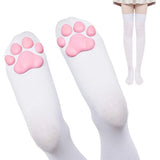 3D Cat Claw Long Socks Girls Stockings Sexy Kawaii Socks Thigh High Stockings Women Lolita Socks Claw Pad Cosplay Socks