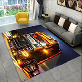 3D Top Class Truck S-Scania Cartoon Area Rug,Carpet Rug for Living Room Bedroom Sofa Doormat Decoration,Child Non-slip Floor Mat