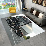 3D Top Class Truck S-Scania Cartoon Area Rug,Carpet Rug for Living Room Bedroom Sofa Doormat Decoration,Child Non-slip Floor Mat