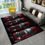 3D Top Class Truck S-Scania Cartoon Area Rug,Carpet Rug for Living Room Bedroom Sofa Doormat Decoration,Child Non-slip Floor Mat