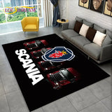 3D Top Class Truck S-Scania Cartoon Area Rug,Carpet Rug for Living Room Bedroom Sofa Doormat Decoration,Child Non-slip Floor Mat