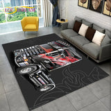 3D Top Class Truck S-Scania Cartoon Area Rug,Carpet Rug for Living Room Bedroom Sofa Doormat Decoration,Child Non-slip Floor Mat