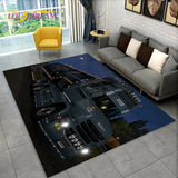 3D Top Class Truck S-Scania Cartoon Area Rug,Carpet Rug for Living Room Bedroom Sofa Doormat Decoration,Child Non-slip Floor Mat