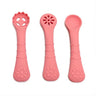 3PCS Silicone Spoon Fork For Baby Utensils Set Feeding Food Toddler Learn To Eat Training Soft Fork Cutlery Children's Tableware