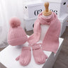 3PCS Winter Baby Hat Scarf Gloves Set Plush Lining Kids Beanie Neck Warmer Snow Outdoor Children Caps for Girls Boys 1-5Y