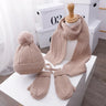 3PCS Winter Baby Hat Scarf Gloves Set Plush Lining Kids Beanie Neck Warmer Snow Outdoor Children Caps for Girls Boys 1-5Y