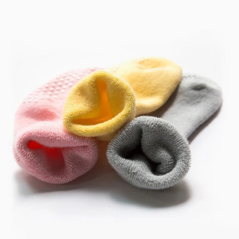 3Pairs DreamShining Cotton Baby Socks Autumn And Winter Thicken Warm Newborn Boy Girl  Floor Wear Antiskid Sock For Kids