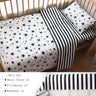 3Pcs Baby Bedding Set For Newborns Star Pattern Kid Bed Linen For Boy Pure Cotton Woven Crib Bedding Duvet Cover Pillocase Sheet