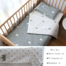 3Pcs Baby Bedding Set For Newborns Star Pattern Kid Bed Linen For Boy Pure Cotton Woven Crib Bedding Duvet Cover Pillocase Sheet