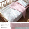 3Pcs Baby Bedding Set For Newborns Star Pattern Kid Bed Linen For Boy Pure Cotton Woven Crib Bedding Duvet Cover Pillocase Sheet