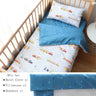 3Pcs Baby Bedding Set For Newborns Star Pattern Kid Bed Linen For Boy Pure Cotton Woven Crib Bedding Duvet Cover Pillocase Sheet