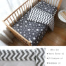 3Pcs Baby Bedding Set For Newborns Star Pattern Kid Bed Linen For Boy Pure Cotton Woven Crib Bedding Duvet Cover Pillocase Sheet