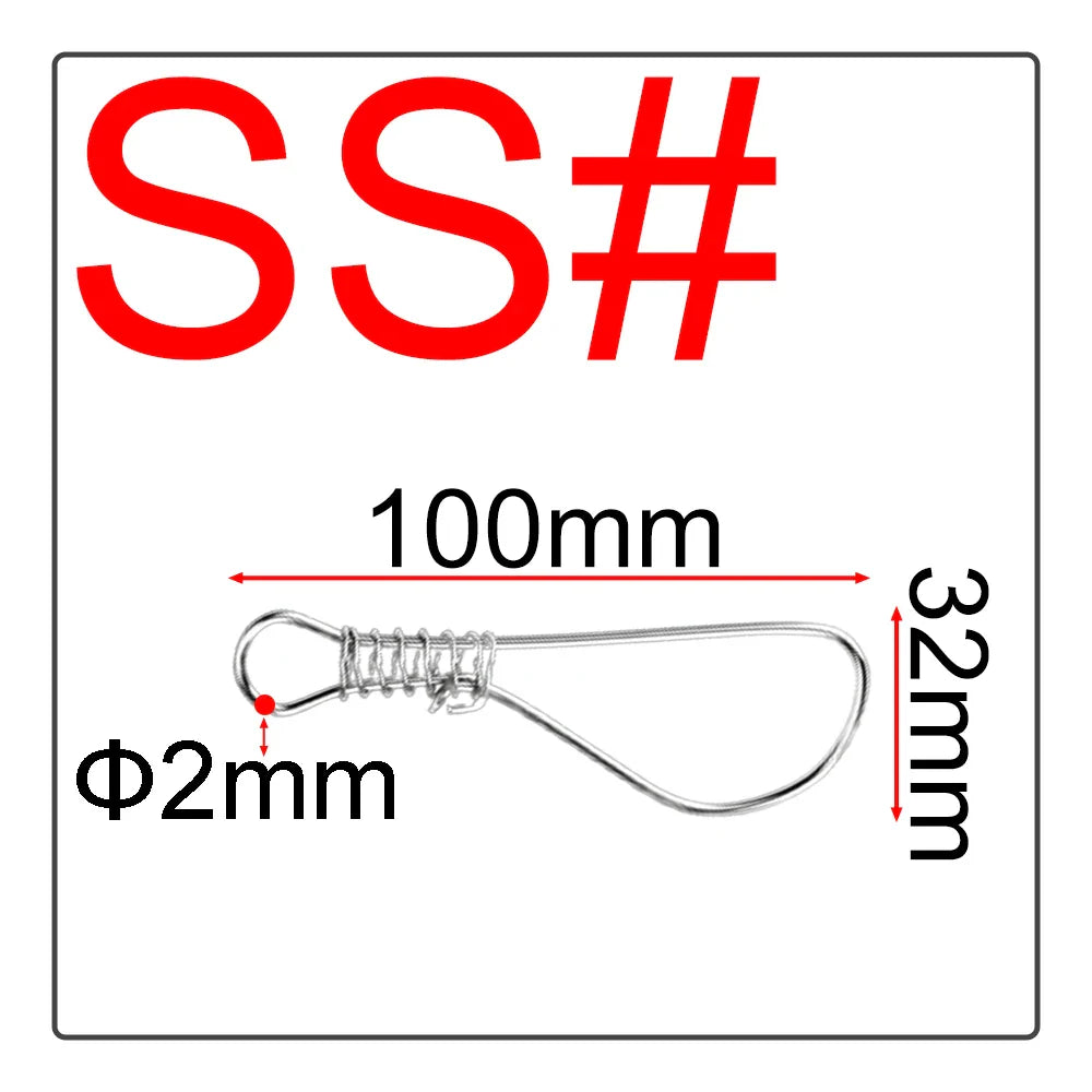 3Pcs Fishing Stringer Fishing Tackle For Accessories High Quality Fishing Lock Buckle Stainless Steel Live Fish Lock Belt Hot