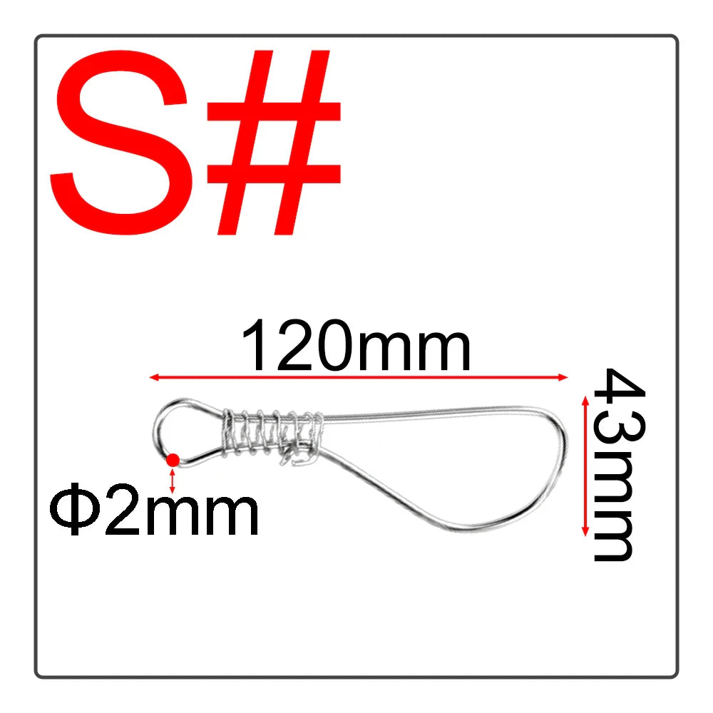 3Pcs Fishing Stringer Fishing Tackle For Accessories High Quality Fishing Lock Buckle Stainless Steel Live Fish Lock Belt Hot