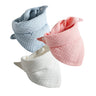 3Pcs/lot Baby Muslin Bibs Triangle Soft Cotton Solid Color Bibs Saliva Towel Boys Girls Feeding Apron Bandana Drool Stuff Bibs