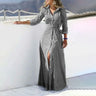 3XL 4XL 5XL Cotton Linen Shirt Dress Women Plus Size Blouse Long Skirt Vestidos Large Size Femal Clothing Striped Cardigan Dress