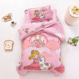 3pcs Baby Bedding Set For Baby Kindergarten Crib Bed Linen Kit Quilt Duvet Cover Pillowcase Mattress Sheet Bedspread  CP12