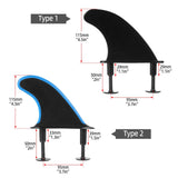 3pcs Soft Surfboard Fins with Screws 4.5 Inch Surf Fins for Soft Surfboard Longboard Surfing Fins Set SUP Board Accessories