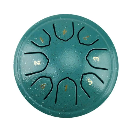 4.5 Inch 8 Tone Steel Tongue Drum Mini Hand Pan Drums Drumsticks Music Tambourine Drum With Accessories Instrument