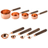 4/8Pcs Kitchen Baking Tools Bakeware Measuring Tools & Scales Set Stainless Steel Measuring Cups and Spoons With Wooden Handle