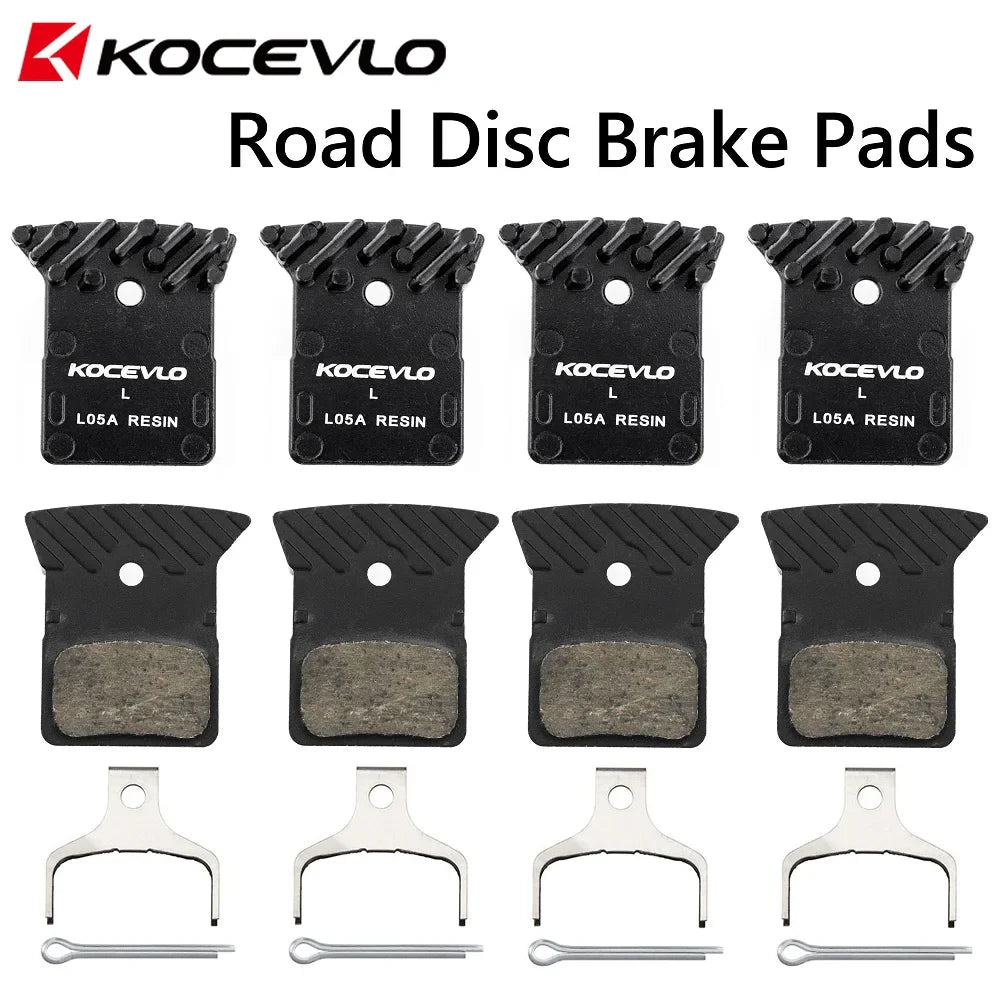 4 Pair Kocevlo  L05A L03A Disc Brake Pads Resin ICE resin Road bicycle FOR SHIMANO Caliper R7070 R8070 9170  RS805