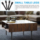 4 Pcs Square Tube Base Folding Furniture Leg Computer Bed Table Laptop Legs Accessories Iron Replacement Couch Desk