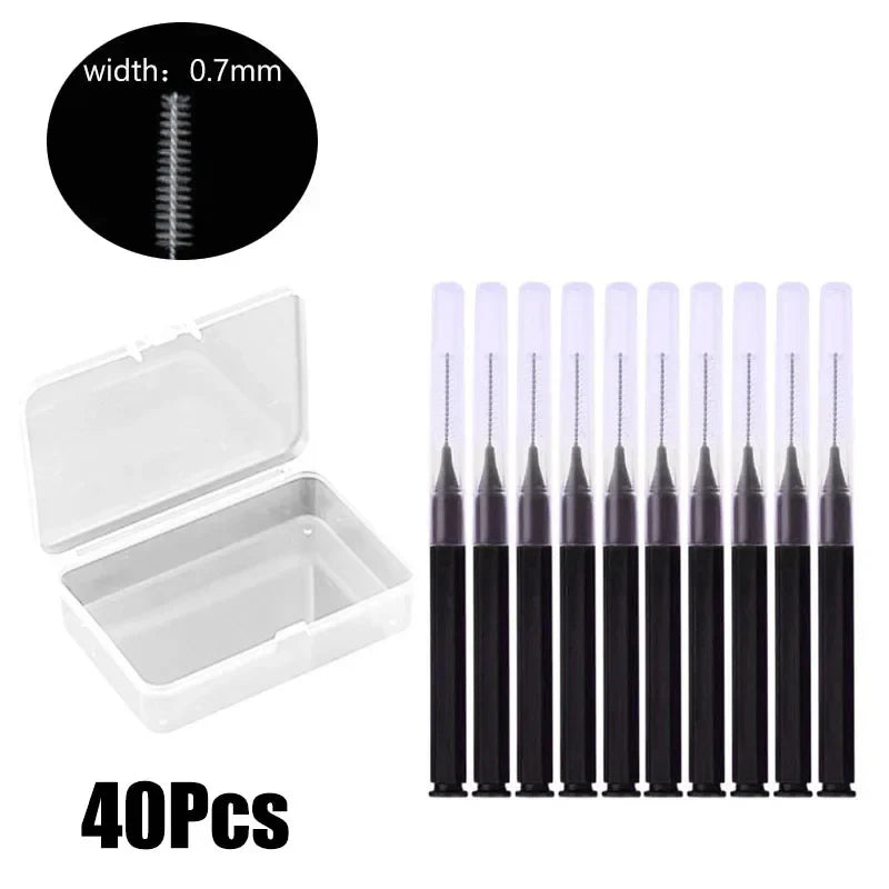 40/10Pcs Mini Eyebrow Brushes Brow Lift Tool Brow Perm Brush Eyelash Cromb for Lash Extension Accessories Beauty Makeup Tools