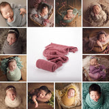 40*180cm Stretch Baby Photography Props Blanket Wraps Organic Cotton Wrap Soft Infant Newborn Photo Wraps Cloth Accessories