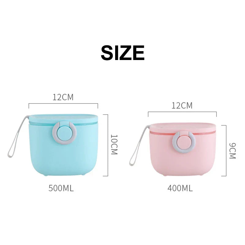 400/500ML Baby Food Storage Box Infant Milk Powder Box Toddler Snacks Milk Powder Container BPA Free Baby Formula Dispenser Case