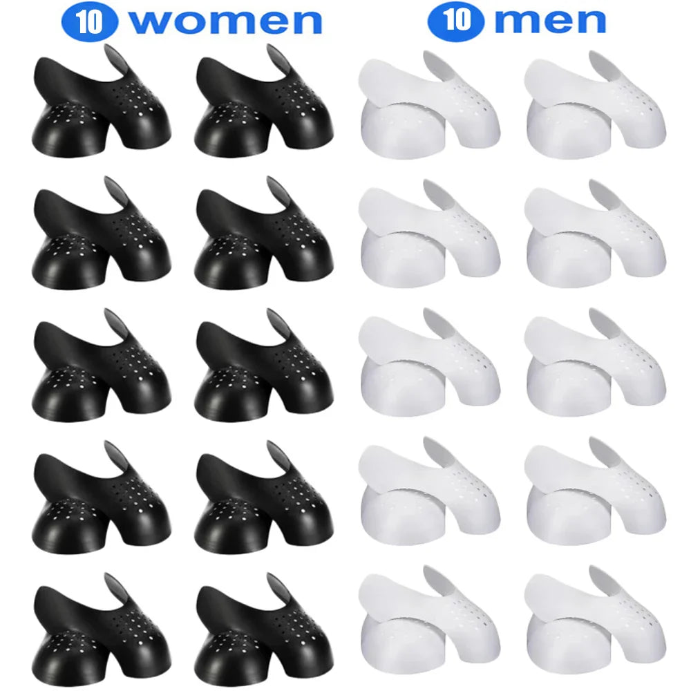 40Pcs Shoe Anti Crease Protectors for Sneakers Bending Crak Toe Cap Support Guards Ball Shoes Anti-Fold Protection Stretcher