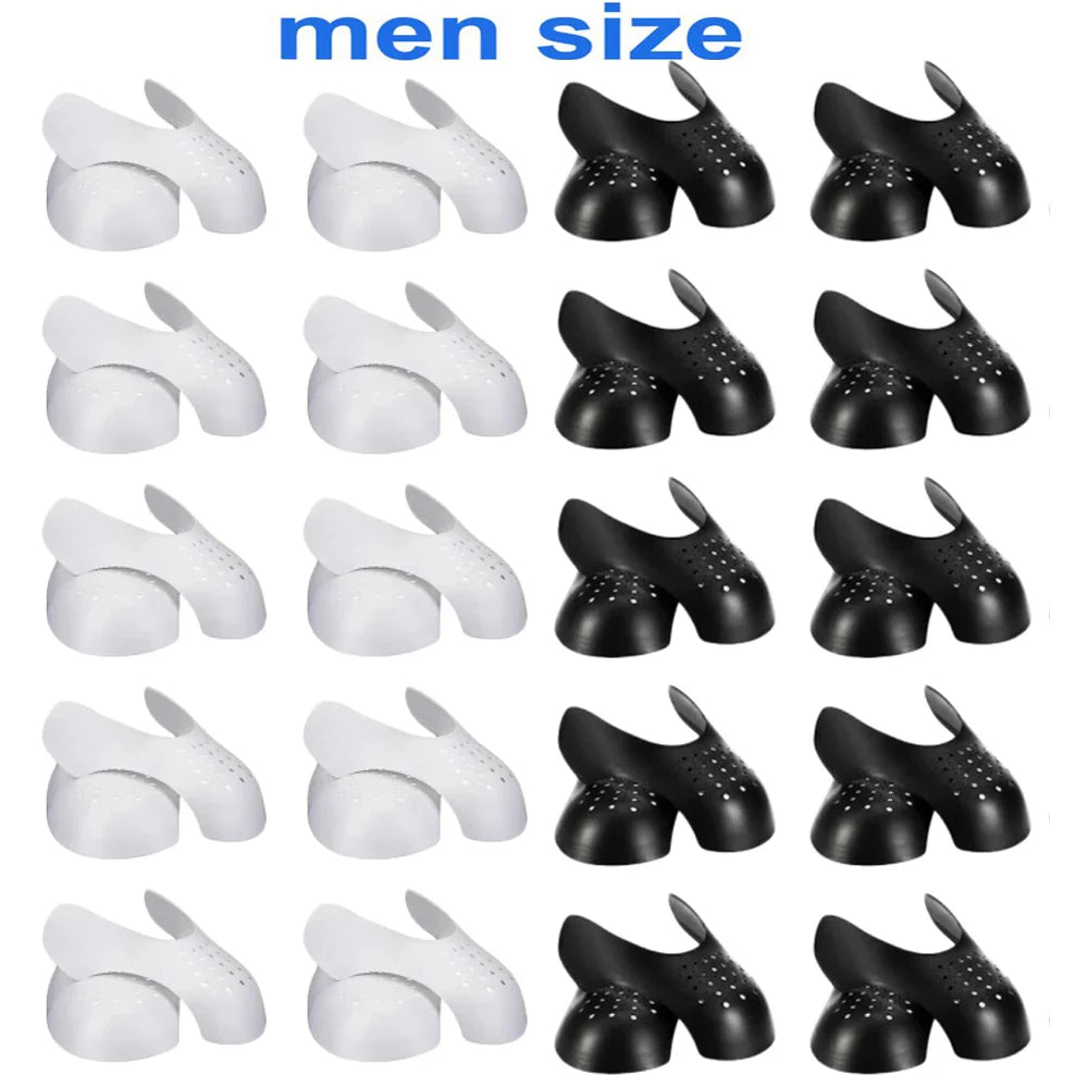 40Pcs Shoe Anti Crease Protectors for Sneakers Bending Crak Toe Cap Support Guards Ball Shoes Anti-Fold Protection Stretcher